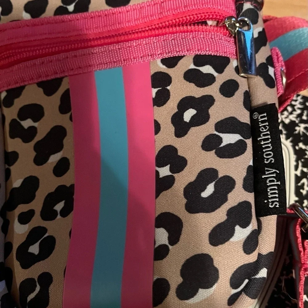 2/$30 Leopard Neoprene Phone Crossbody by Simply Southern